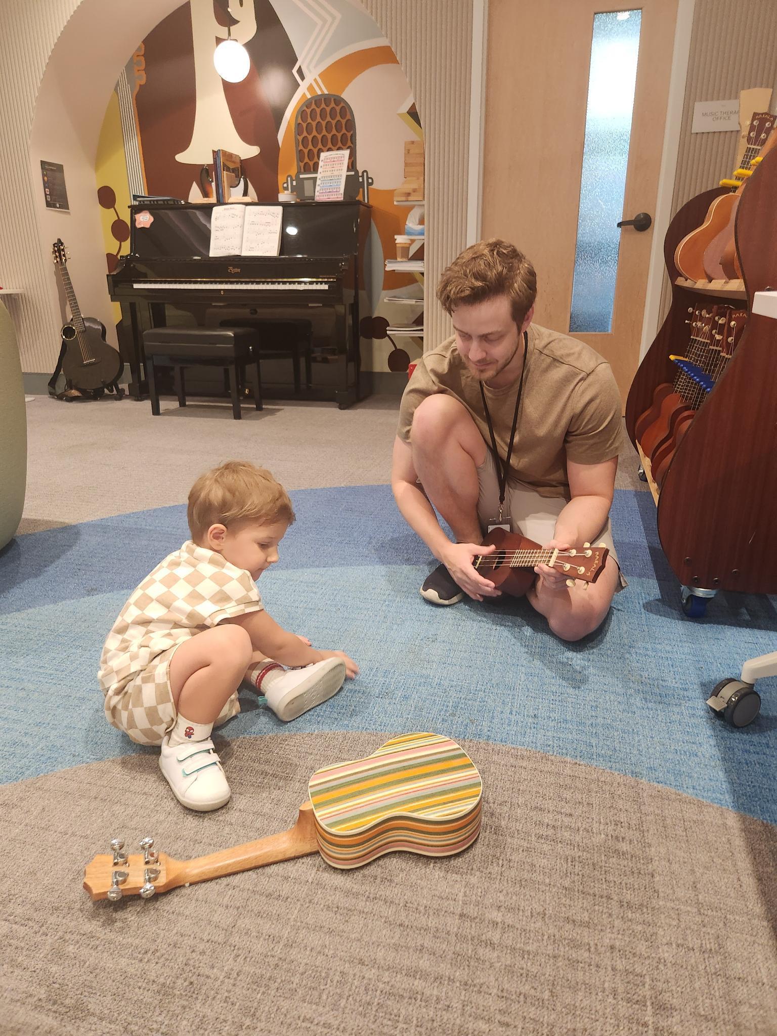 Max and sam with instruments