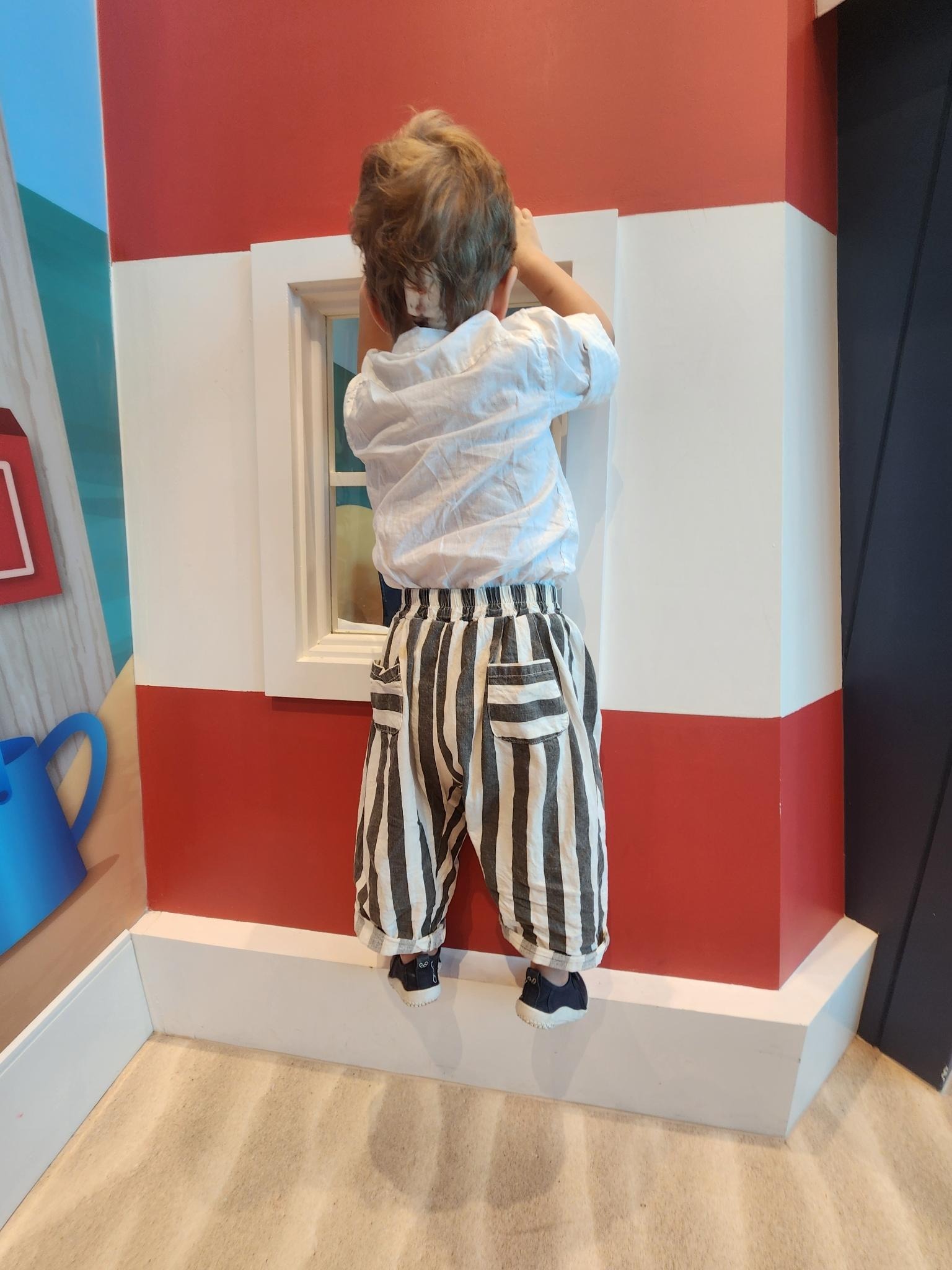 Max playing at the hospital